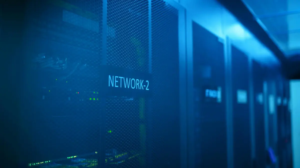 Server Room Blue
