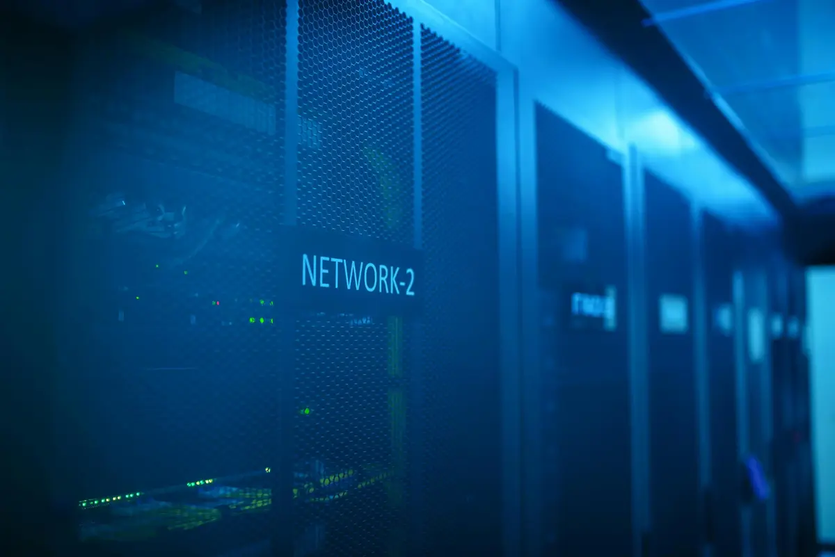 Server Room Blue